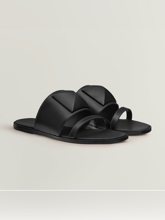 Hermes Shoes - Hermes Caia Sandals black Napa leather size 37